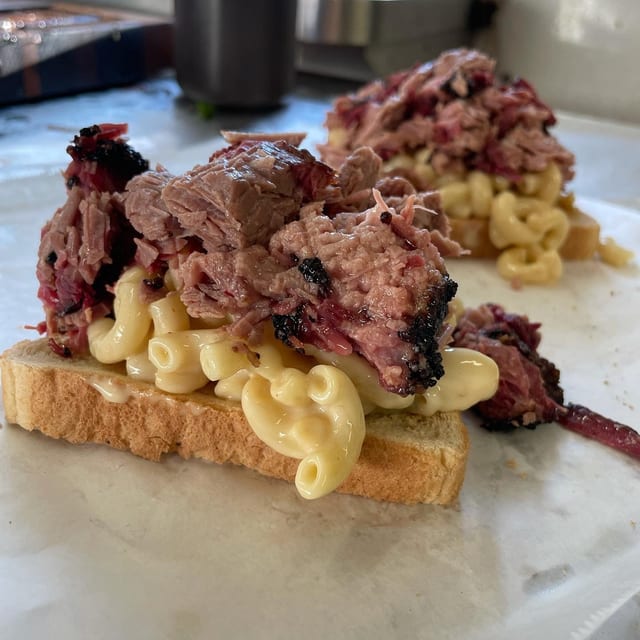 Schmack N Cheese Sammy + Side.
